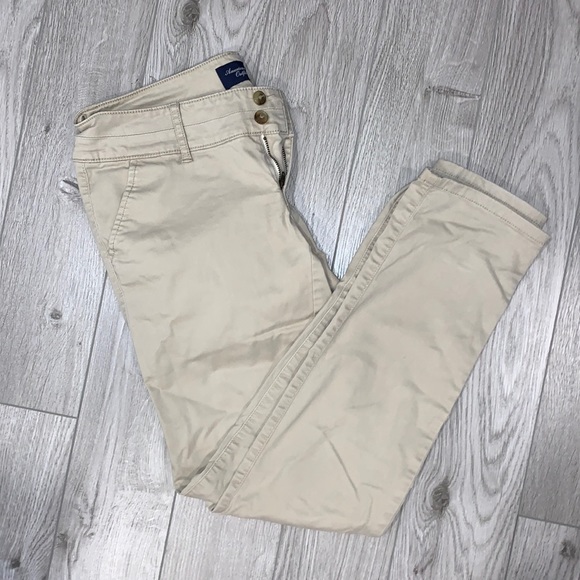 American Eagle Khaki Pants Size 4 - Picture 1 of 6